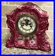 Antique 1898 Rare Art Deco Waterbury Porcelain Parlor Mantle Clock #101 (69)