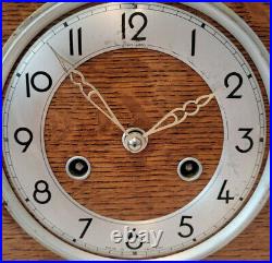 Antique 1930's Art Deco Bentima Chiming Mantel Clock with Perivale Mechanism