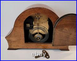 Antique 1930's Art Deco Bentima Chiming Mantel Clock with Perivale Mechanism