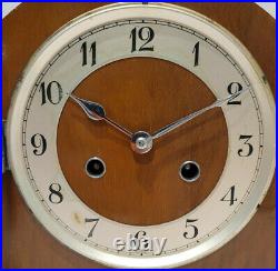 Antique 1930's German Art Deco Sunburst Style Chiming Mantel Clock (Early 20th)