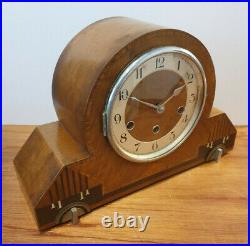 Antique 1930s Haller Art Deco Mantel Clock with Westminster & Whittington Chime