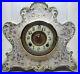 Antique ANSONIA Dresden Victorian Porcelain Mantel Clock American Wringer Co