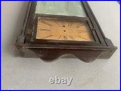 Antique Ansonia Wall Mirror Clock Case Dial Only Art Deco