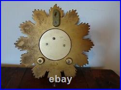 Antique Art Deco 1920's/1930's Smiths Sectric Sunburst Gilt Wall Clock -New Mech