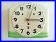 Antique Art Deco Ceramic Kitchen Wall Clock Early 1920s Germany Vtg White Green