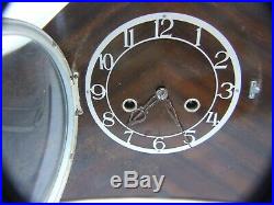 Antique Art Deco Clock Enfield Made iEngland Napoleon Hat Type Works Vnt. 1930's