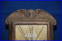 Antique Art Deco Egyptian Revival Solid Bronze Watch Stand Frame