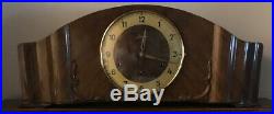 Antique Art Deco Junghans Westminster Chime Mantel Clock Made Germany