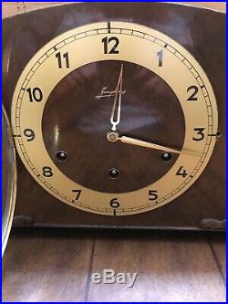 Antique Art Deco Junghans Westminster Chime Mantel Clock Made Germany