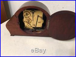 Antique Art Deco Junghans Westminter Chime Tambour Mantle Clock