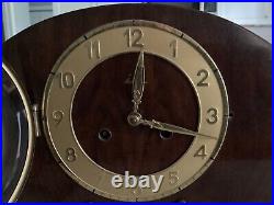 Antique Art Deco MCM Mauthe German Mantle Clock