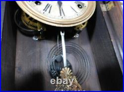 Antique Art Deco Sessions mantle clock vintage old table dresser Nouveau working