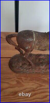 Antique Art Deco Spelter Horse Figure, Clock Topper