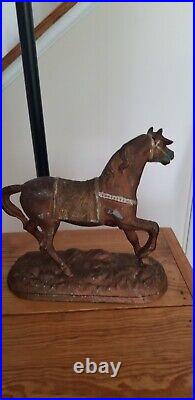 Antique Art Deco Spelter Horse Figure, Clock Topper