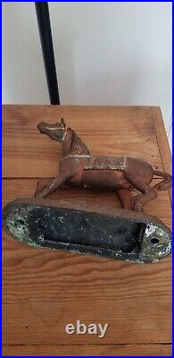 Antique Art Deco Spelter Horse Figure, Clock Topper