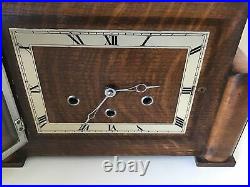 Antique Art Deco Westminster Chime Mantle Clock German Good Working Order