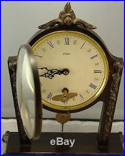 Antique Art Deco or Nouveau Mantel Clock by Plato, Made Holland or Netherlands
