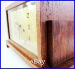 Antique Crossed Arrows / Junghans Art Deco Bauhaus Table Mantle Clock