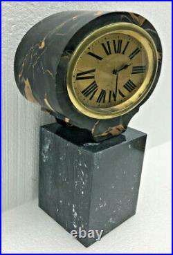 Antique French Art Deco Swivel Mantel Clock