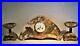 Antique French Marble Clock Large Garniture Art Deco Period