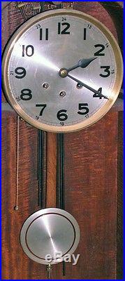 Antique German Art Deco Rosewood Regulator Westminster Clock Beehive Tavern 37in