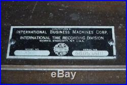 Antique IBM Master Clock Art Deco Self Winding Weight Driven, Mercury Pendulum