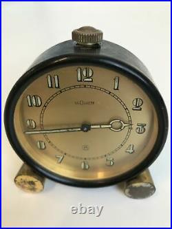 Antique JAEGER LECOULTRE Art Deco Alarm Clock, Vintage