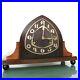 Antique JUNGHANS Mantel Clock REAL ART DECO Gong BRONZE DIAL! Germany RARE Shelf