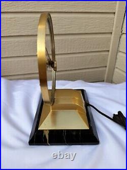 Antique Jefferson Mystery Clock Golden Hour Working Dust Motors Chrysler Corp