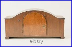 Antique Junghans Art Deco Wooden Mantel Clock High-Quality Collectible