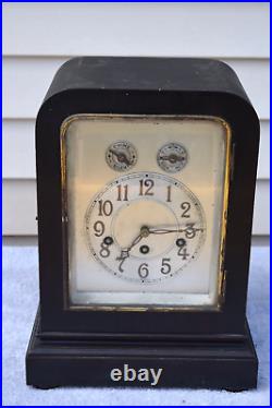 Antique Junghans Westminster Chime Oregon No 1772 Bracket / Mantle Clock READ