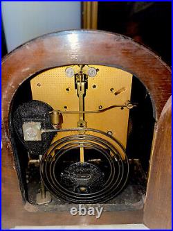 Antique Miniature Art Deco English Mantel Clock By Enfield- Streamline