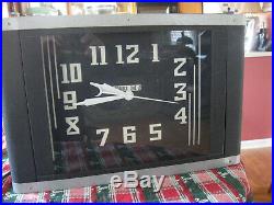 Antique Neon Clock'Correct Time'Say it in Neon' Buffalo NY 1940's Art Deco