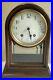 Antique New Haven Art Deco Mantle Shelf Gong Chime Beveled Glass Clock with Key