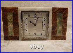 Antique Old French Made DEP Art Deco Marble Mantle Clock