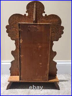 Antique Restored 19th C. INGRAHAM Carved Oak'Calendar' Gingerbread Mantel Clock