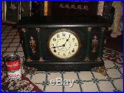 Antique Sessions Art Deco Mantel Clock-Goldenrod-Lovely Details-LQQK