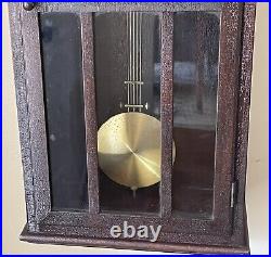 Antique Seth Thomas Westminister Chime Wall Art Deco Clock 8 Day with Key Serviced