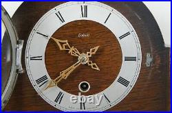 Antique Smiths Enfield Art Deco Oak Mantel Shelf Clock 8 Day England 10