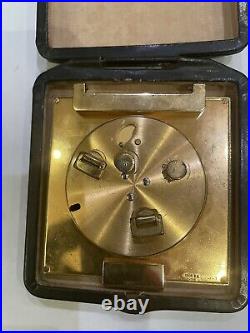 Antique Tiffany And Co. Art Deco Style Wind Up Brass Day Clock Working