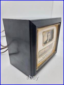 Antique UNITED MINE WORKERS OF AMERICA Bakelite TV Model Presentation Desk Clock