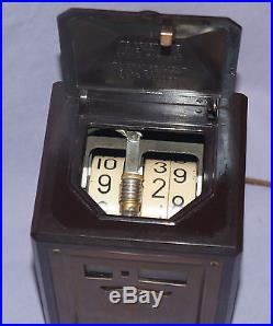 Antique / Vintage Art Deco GENERAL ELECTRIC DIGITAL Electric Clock, Patent 1927