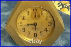 Antique Westclox 61-f Dura Art Deco Alarm Clock Running