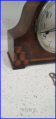 Antique Westminster chiming mantle clock in full working order
