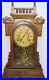 Antique Working 1870’s TERRY CLOCK CO. Victorian Walnut Parlor Mantel Clock RARE