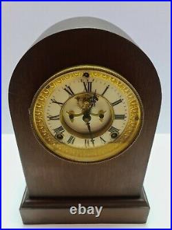 Antique Working 1881 ANSONIA'Holborn' Open Escapement Victorian Mantel Clock