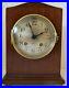 Antique Working 1915 CHELSEA 8 Day Time & Strike Mahogany Mantel Shelf Clock