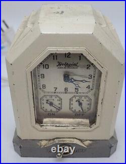 Antique Working 1920 HOTPOINT Range Timer Radio Appliance Timer Clock LUX Mvmt