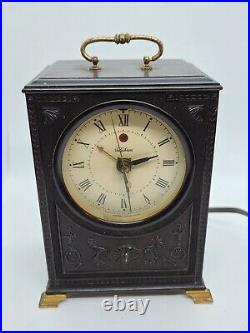 Antique Working 1930's TELECHRON Autolarm Model 7B01 Deco Bakelite Alarm Clock