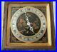 Antique Working 1952 CHELSEA Chinese Lacquer Brass 8 Day Art Deco Mantel Clock